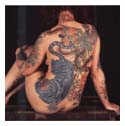 Lady with Large Tattoo